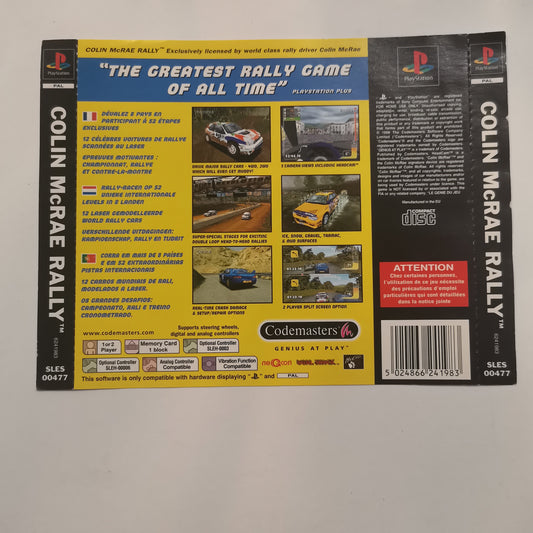 Colin Mcrae: Backcover