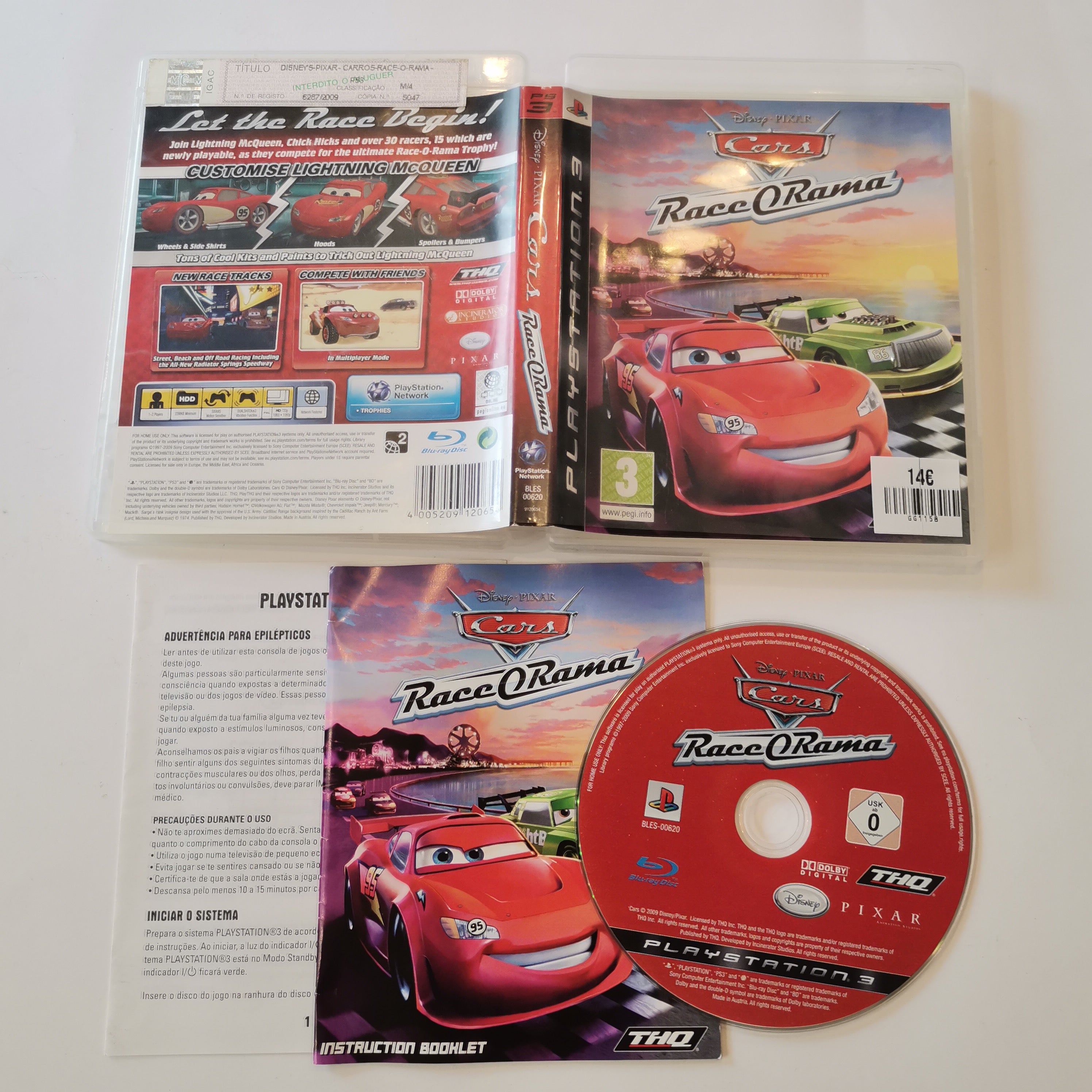 cars race o ramamain menu ps3 